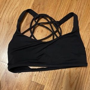 Lululemon black sports bra size 4